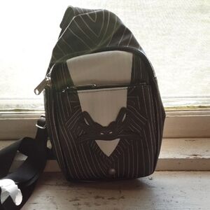 Black and White Men's Sling Bag